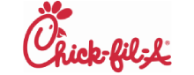 Fast food chain emblem in red