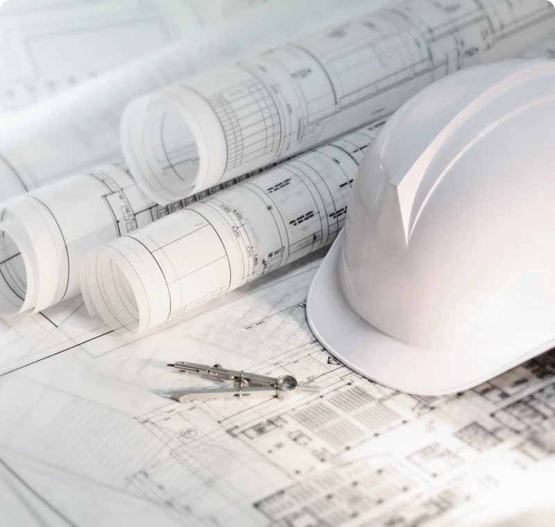 Engineering tools on building blueprints